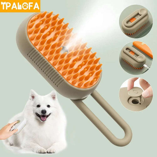 Pet grooming brush