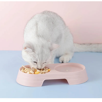 Double Pet Food Bowl