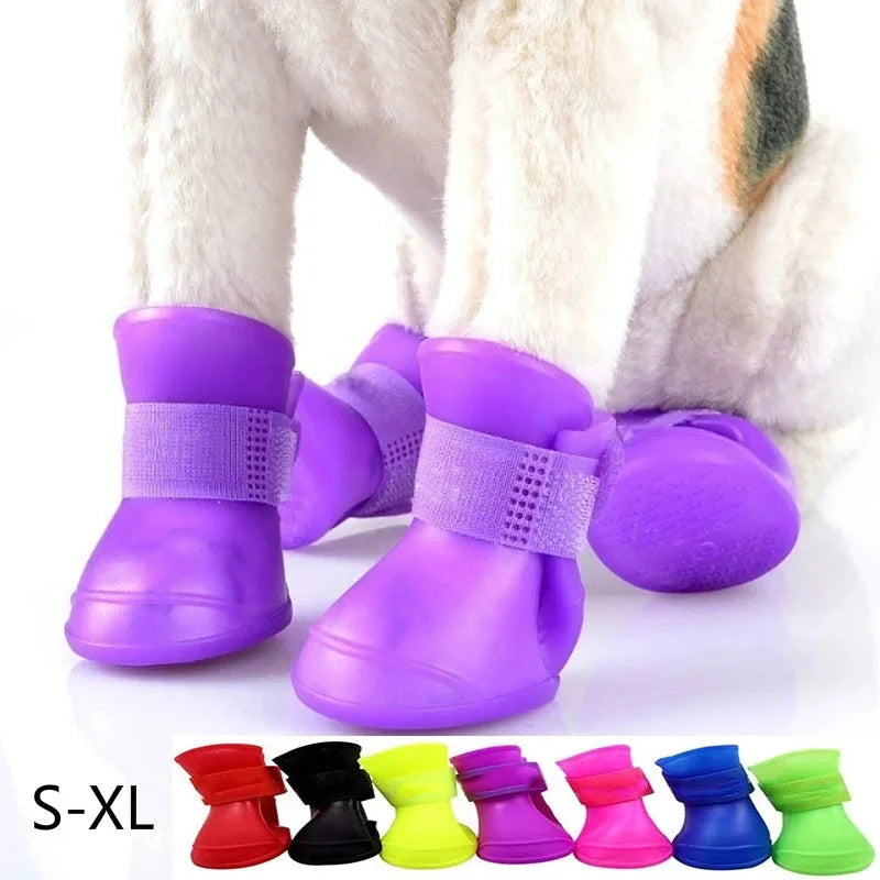 Botas de lluvia impermeables para mascotas