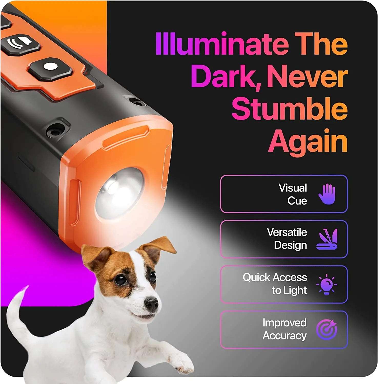 Anti-Dog Bark Flashlight