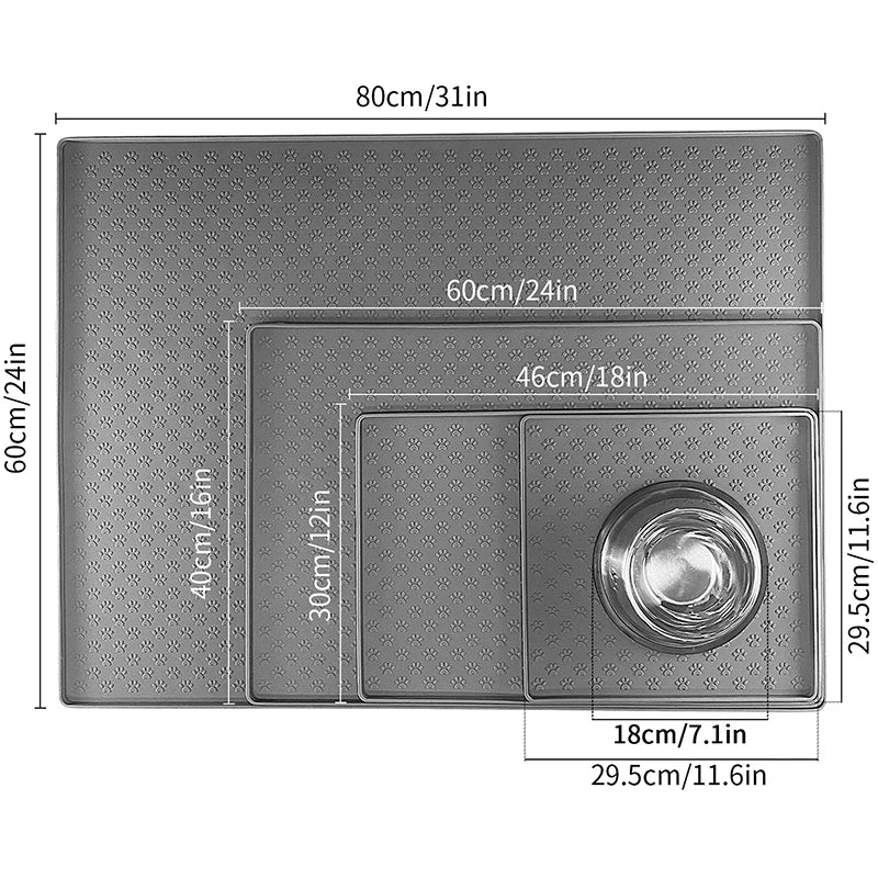 Silicone feeding mat