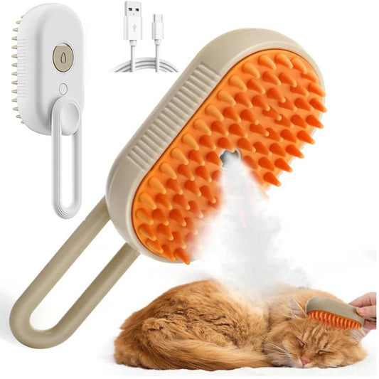 Steamy dog brush