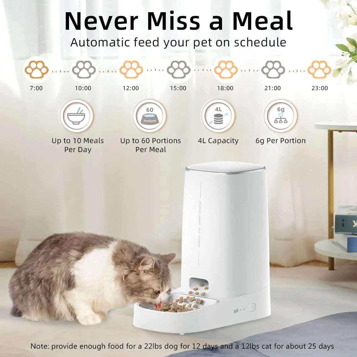 WiFi pet feeder