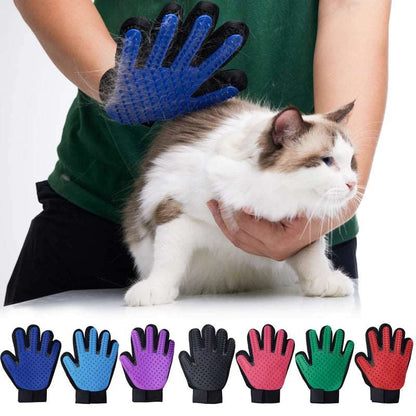 pet grooming glove